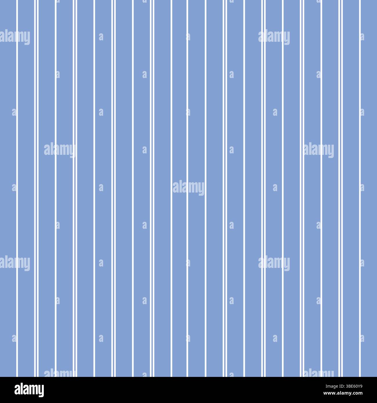 Sottile motivo a strisce verticali bianche e blu chiaro texture senza cuciture Illustrazione Vettoriale
