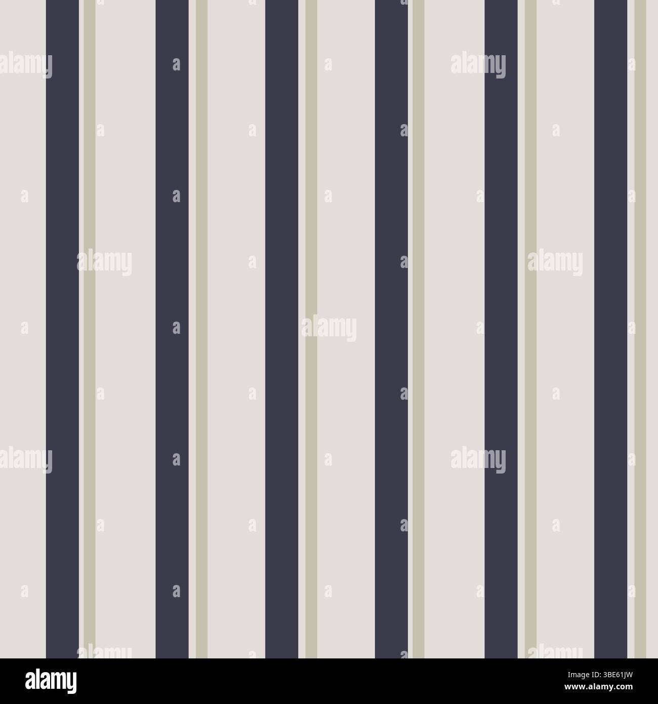 Motivo a strisce verticali in tonalità neutre, grigio beige e grigio scuro su sfondo bianco Illustrazione Vettoriale