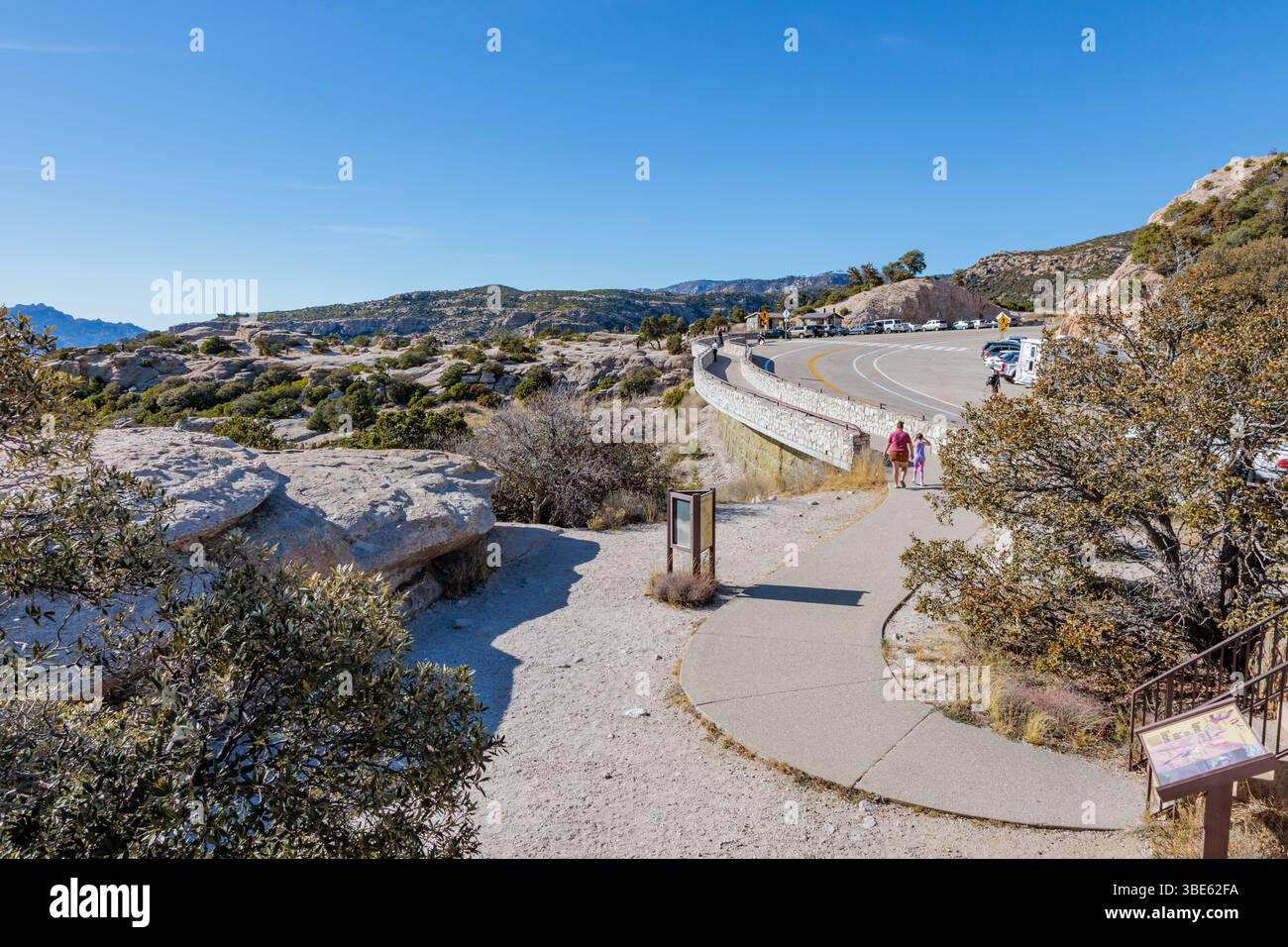Vista panoramica sul Monte Lemmon Highway vicino Tucson, Arizona, USA Foto Stock