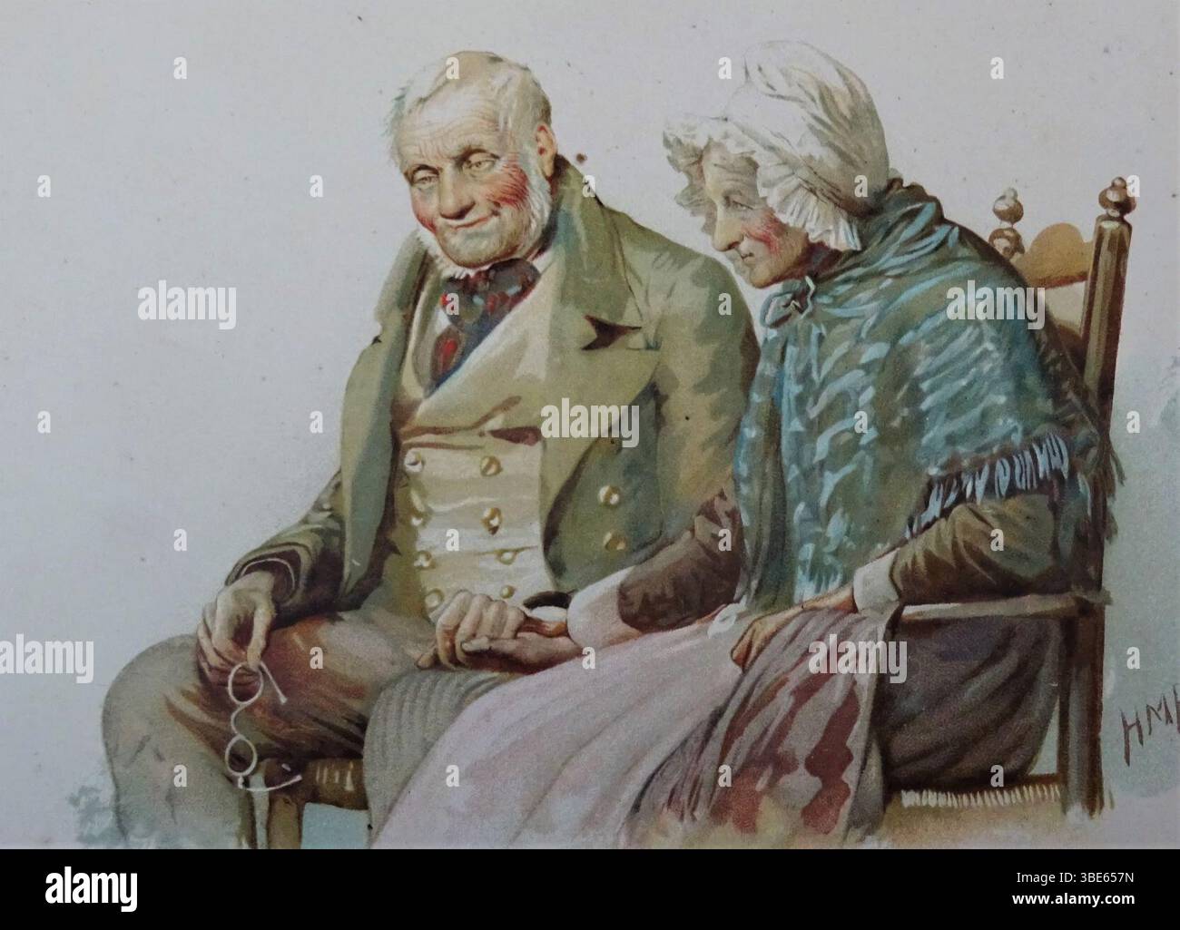John Anderson. R.A.Bell & H.M.Paget. 1892. Poesia di Robert Burns. Foto Stock