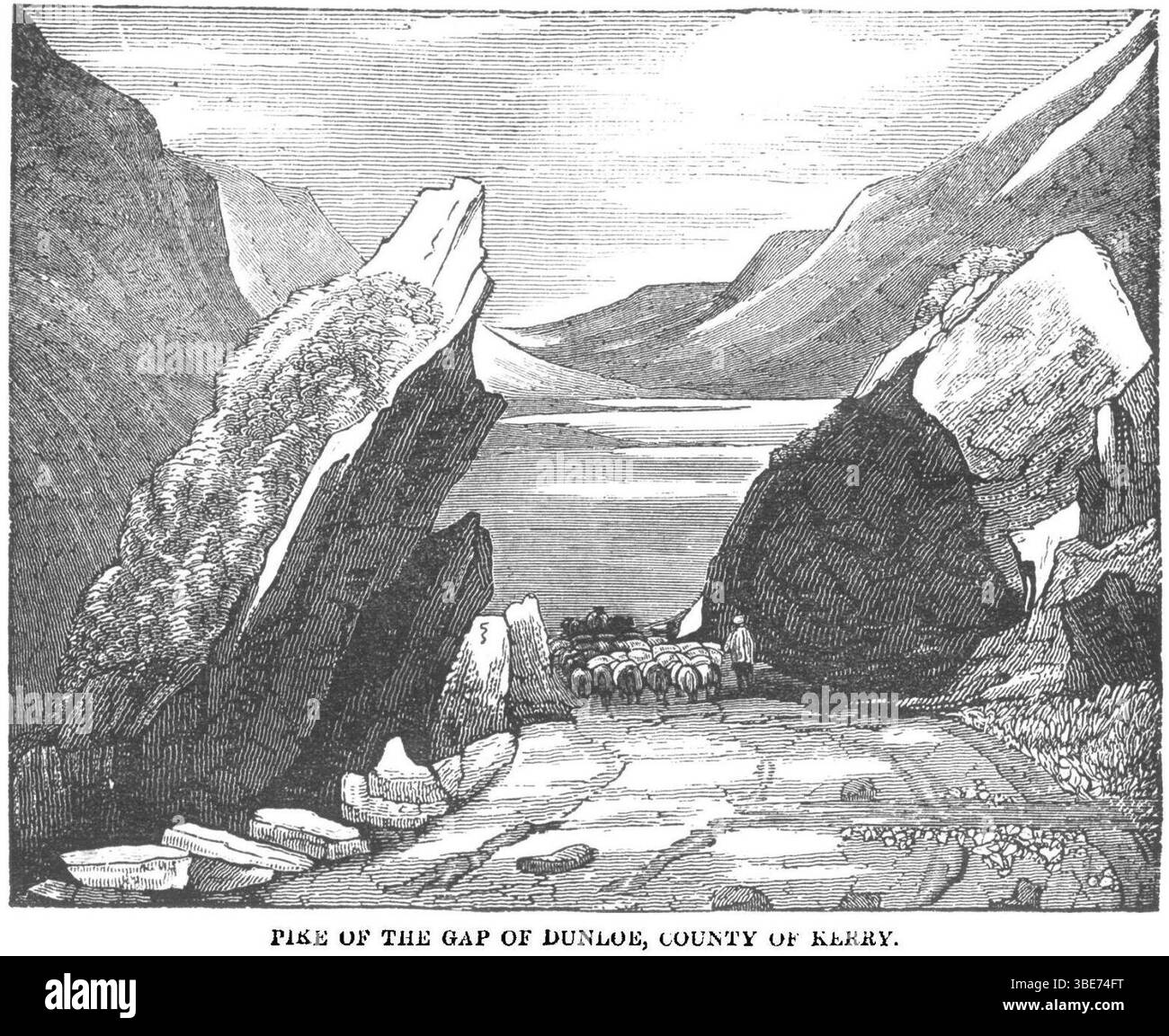 Pike of the Gap of Dunloe, Contea di Kerry, 1835 Foto Stock