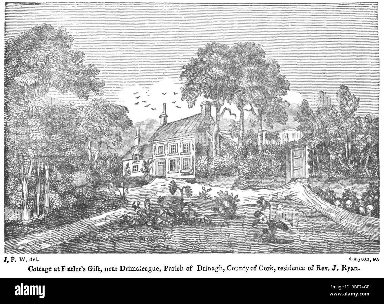 Attraversa la contea di Cork, Drimoleague, Contea di Cork, 1835 Foto Stock