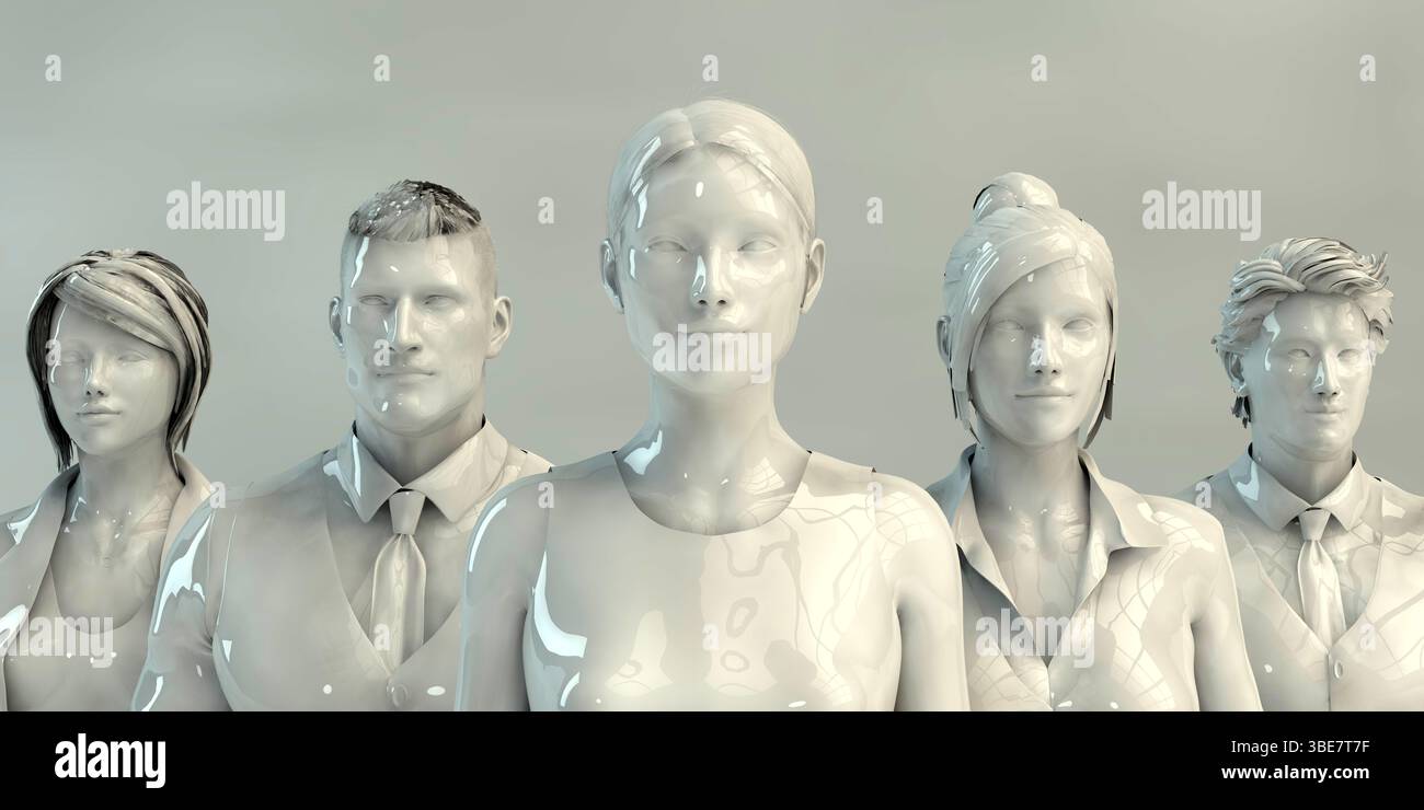 Leader di mercato e battere la concorrenza come concetto Foto Stock