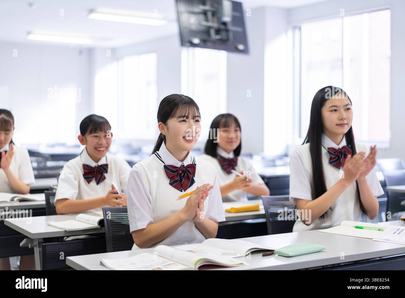 Studenti che prendono lezioni Foto Stock
