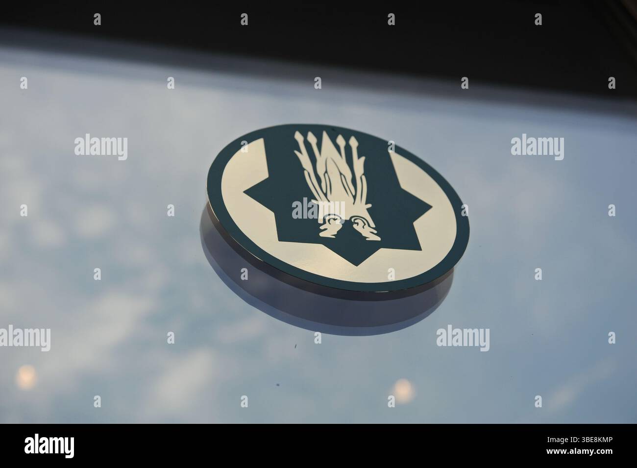 Simbolo della Banca nazionale della Repubblica del Kazakistan. Foto Stock