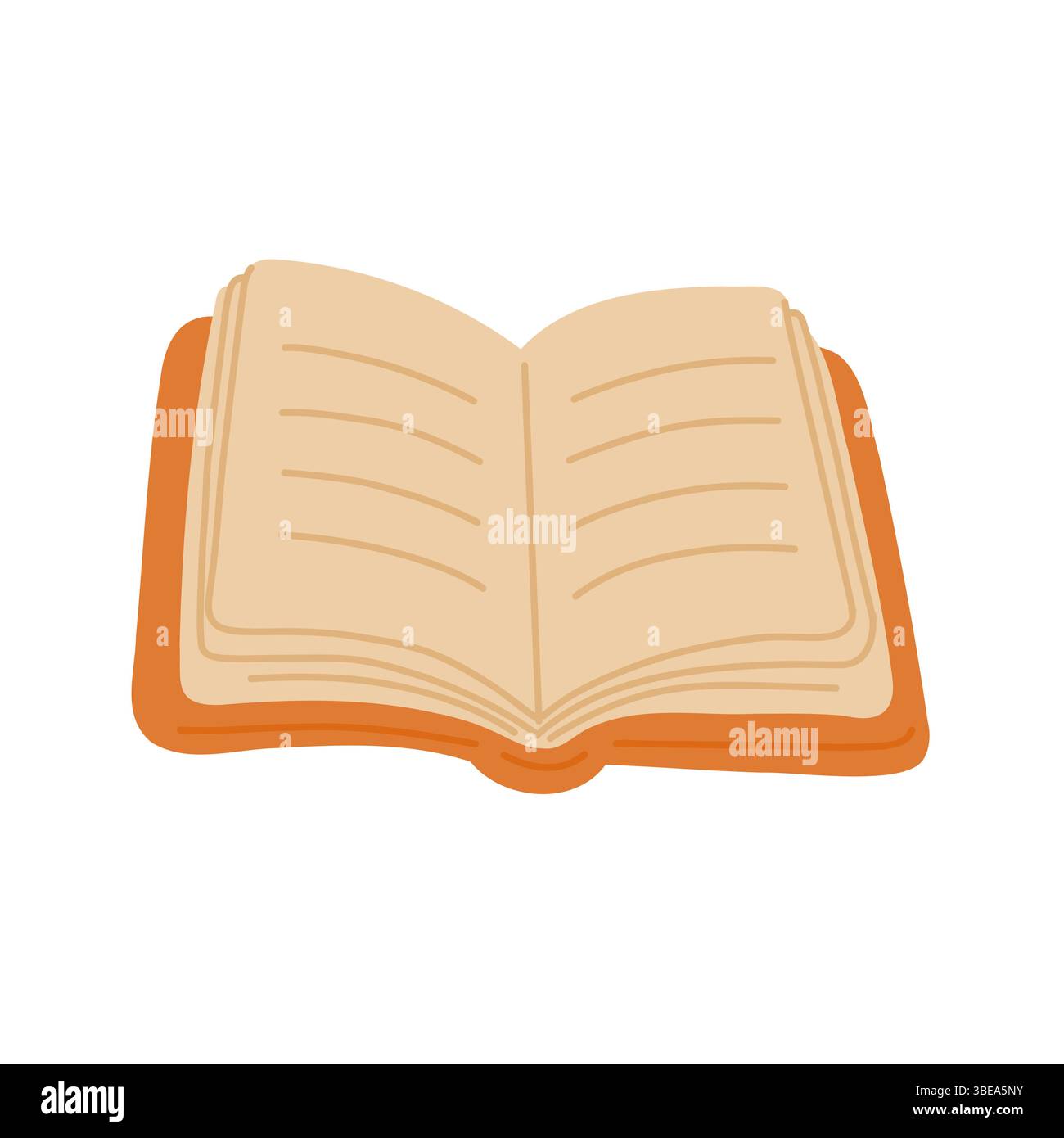 Illustrazione vettoriale a libro aperto, ideale per temi educativi, letterari e accademici. Questo design colorato è perfetto per progetti digitali e di stampa Illustrazione Vettoriale