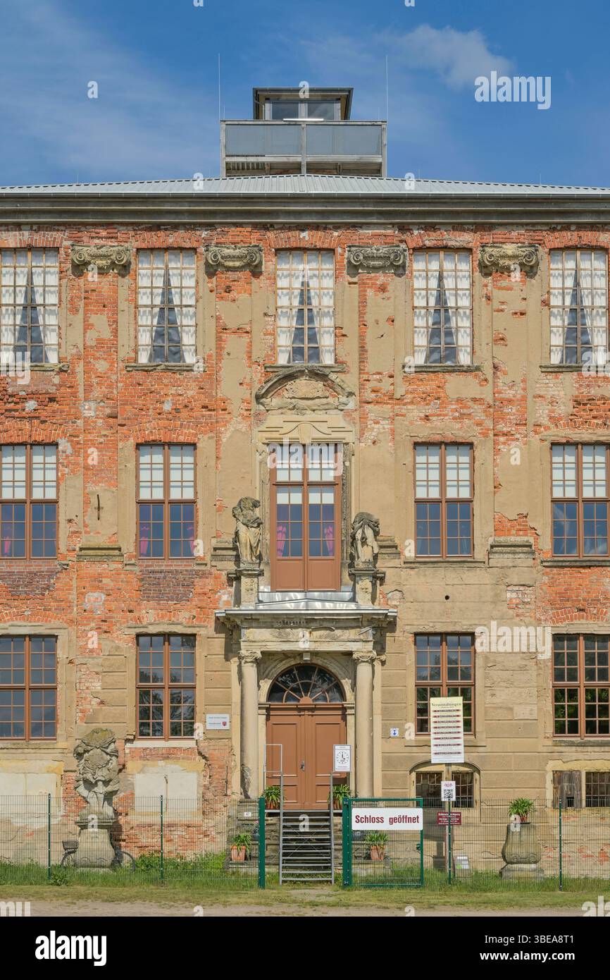 Schloß, Zerbst, Landkreis Anhalt-Bitterfeld, Sachsen-Anhalt, Deutschland *** Castello, Zerbst, distretto di Anhalt Bitterfeld, Sassonia-Anhalt, Germania Foto Stock