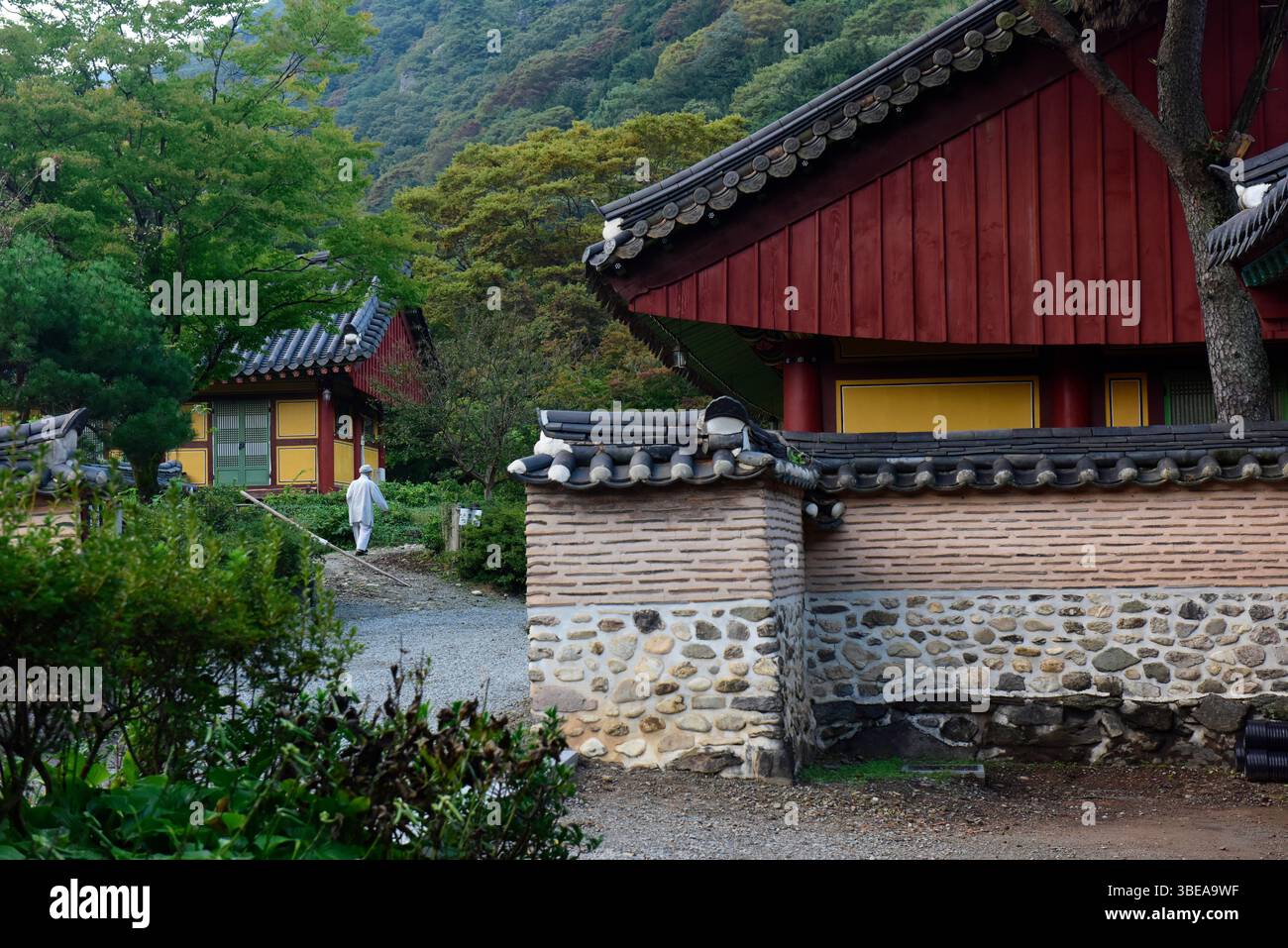Tempio Baekyangsa Naejangsan nel Parco Nazionale,Corea del Sud. Foto Stock