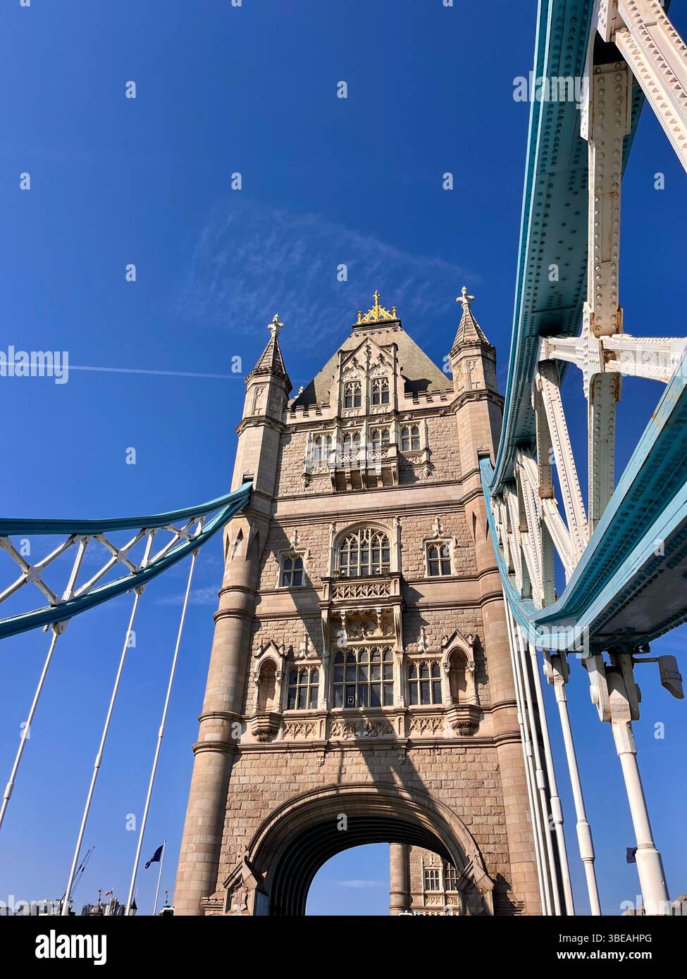 Il Tower Bridge di Londra, Inghilterra, Regno Unito, Europa. - Immagine stock catturata con smartphone