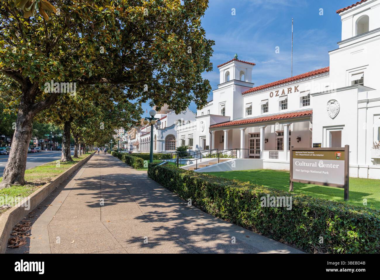 National Park possedeva Ozark a Bathhouse Row e veniva utilizzato come centro culturale sulla Central Avenue a Hot Springs, Arkansas, USA Foto Stock