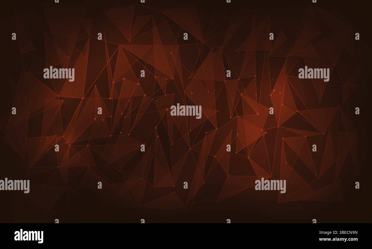 Il colore di sfondo immagine con linee collegate e figure Foto Stock