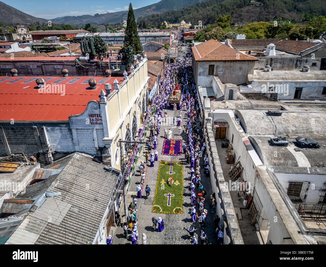 Semana Santa en la Antigua Guatemala celebrazioni della settimana Santa ad Antigua Guatemala Foto Stock
