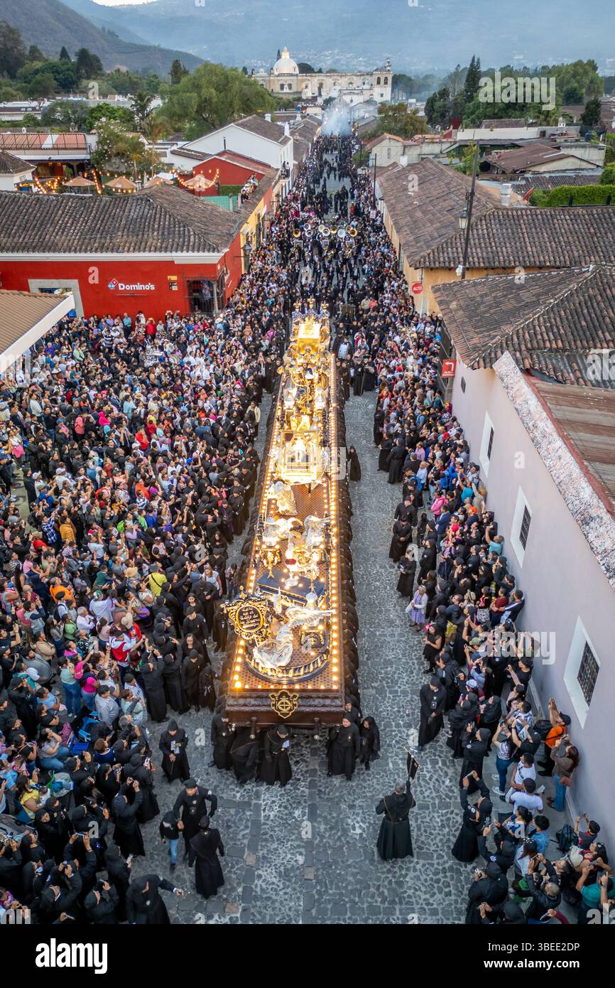 Semana Santa en la Antigua Guatemala celebrazioni della settimana Santa ad Antigua Guatemala Foto Stock