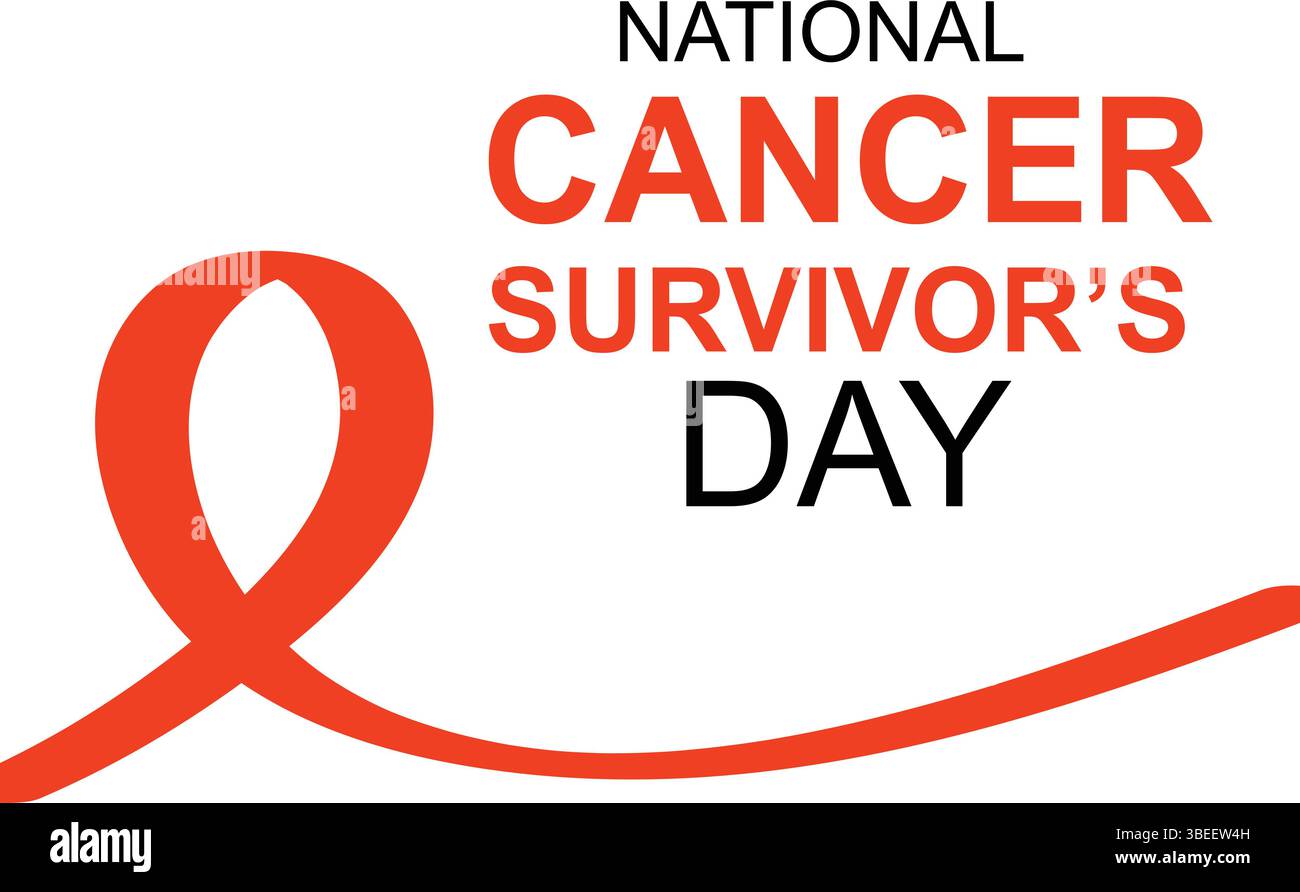 Nastro arancione per la consapevolezza dei sopravvissuti al cancro Illustrazione Vettoriale