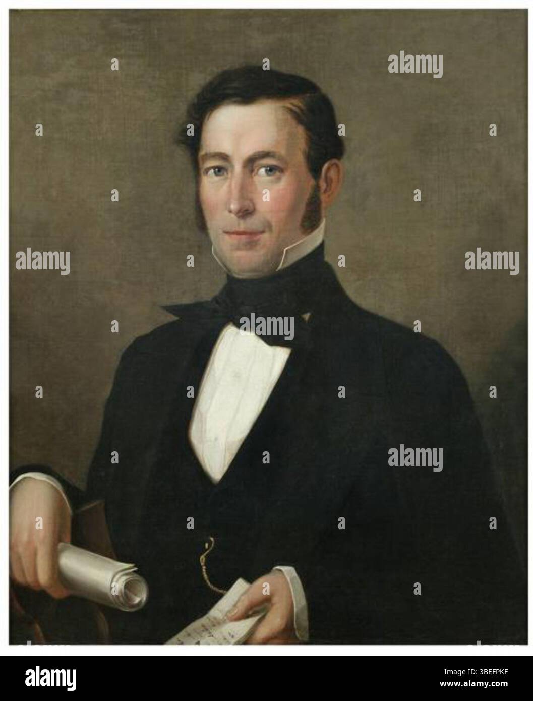 Questo dipinto, creato da John Butler Snook intorno al 1837, cattura lo stile dell'arte americana dei primi anni del XIX secolo, riflettendo i movimenti artistici dell'epoca. Foto Stock