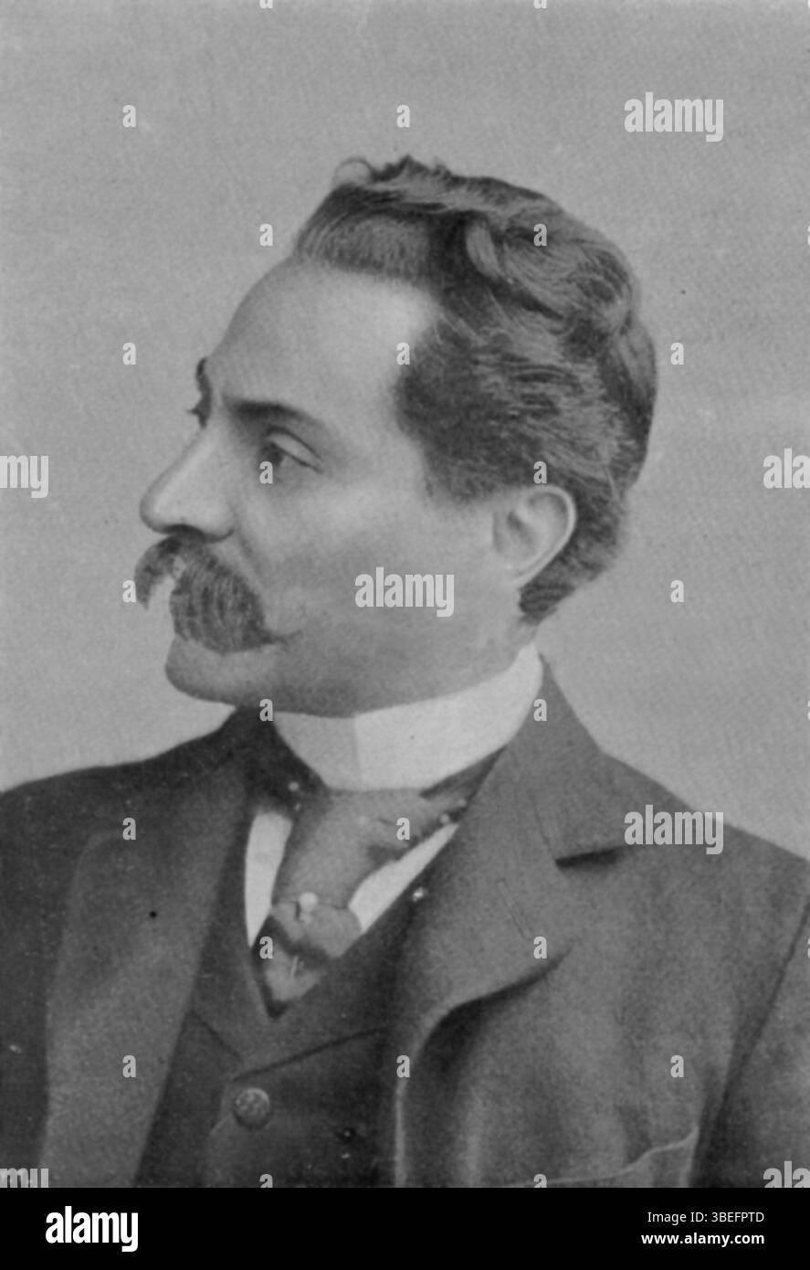Giuseppe Martucci, nato a Capua il 31 maggio 1856, è stato un compositore e direttore d'orchestra italiano influente. Le sue opere hanno contribuito in modo significativo alla scena musicale classica italiana durante la fine del XIX secolo. Foto Stock