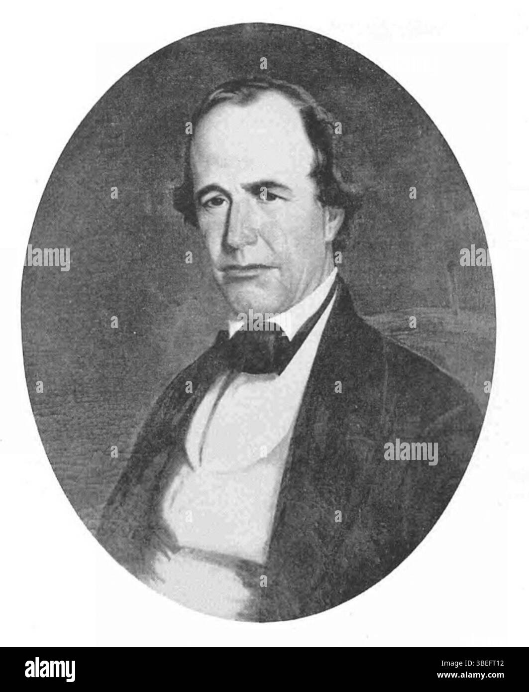 Un ritratto della metà del XIX secolo del Dr. Andrew Hood, dipinto da A. C. Smith intorno al 1854. Questo lavoro a olio su tela cattura l'immagine e la professionalità del Dr. Hood, mostrando l'abilità dell'artista nella ritrattistica durante gli anni '1800 Il lavoro riflette l’attenzione del periodo ai dettagli e lo status dei professionisti medici. Foto Stock