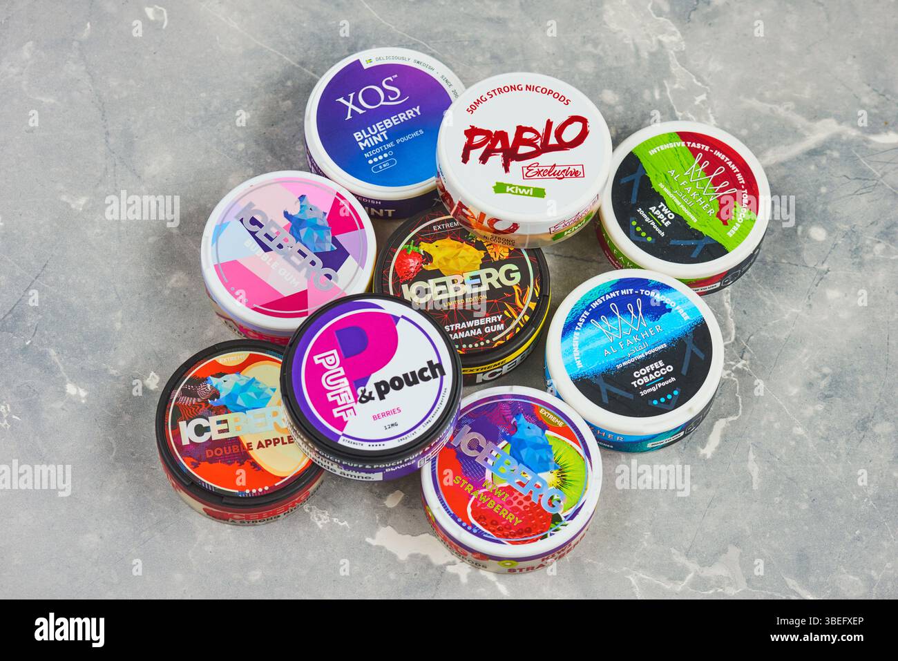 Sacchetto di tabacco Foto Stock