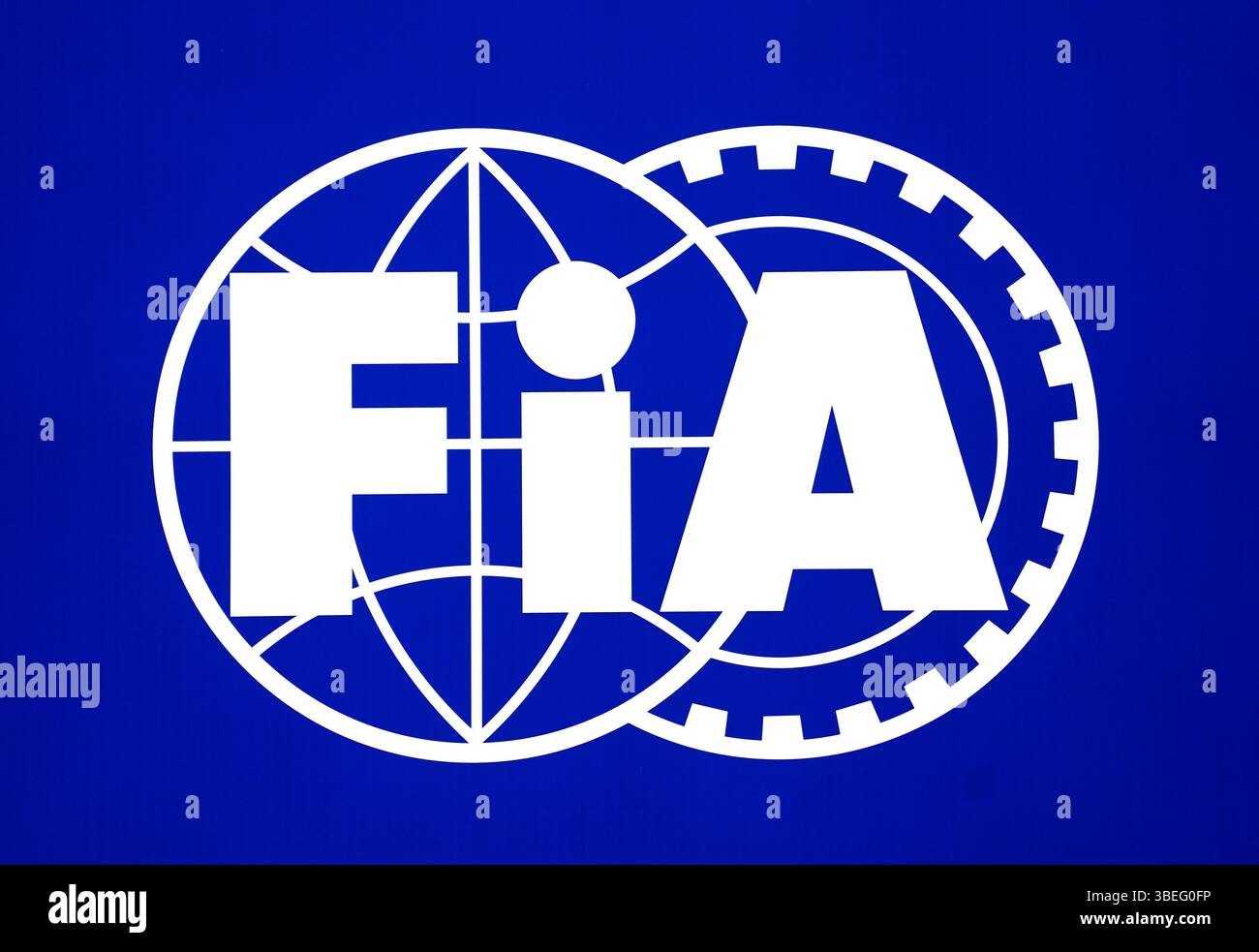 Logo FIA al Circuit de Barcelona-Catalunya, Spagna. Data foto: Giovedì 25 maggio 2025. Foto Stock