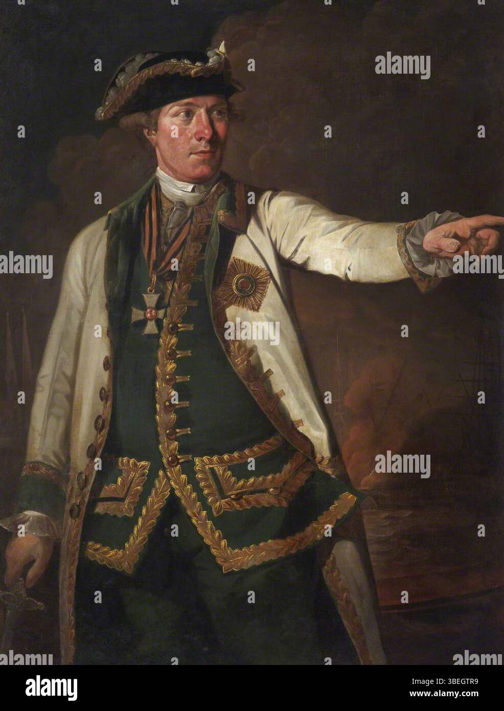 Argunov, Ivan Petrovich; Sir Samuel Greig di Inverkeithing (1736-1788); Fife Council; http://www.artuk.org/artworks/sir-samuel-greig-of-inverkeithing-17361788-124452 Foto Stock