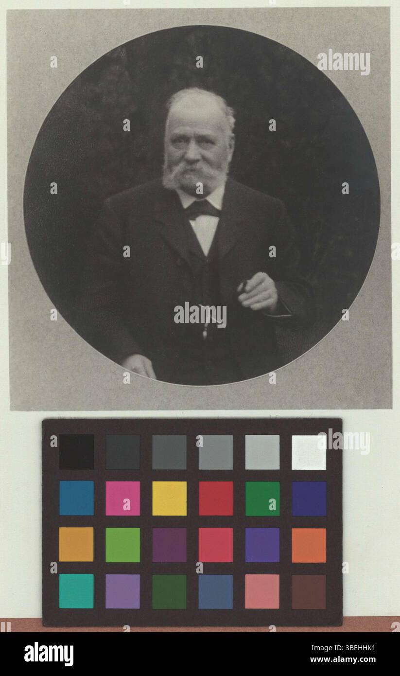 Questa riproduzione in bianco e nero dal 1900 al 1917 mostra Charles Böringer-Simonius. L'immagine è una riproduzione fotografica di una foto precedente, che riflette tecniche dell'inizio del XX secolo. Foto Stock