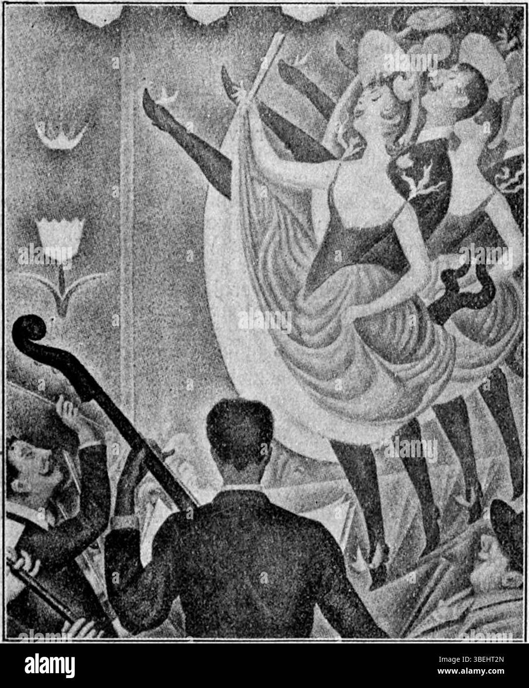 *Le Chahut* di Georges Seurat e Henri Rousseau, pubblicato in *De Nieuwe Amsterdammer*, 17 gennaio 2020, mettendo in evidenza la collaborazione tra i due rinomati artisti francesi. Foto Stock