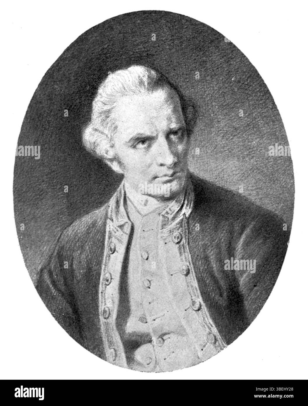 "Emerald Hours in New Zealand" (1906) di Alys Lowth Adlam include un'illustrazione del capitano Cook basata su uno schizzo originale. Il libro, pieno di fotografie e diagrammi, esplora i paesaggi e le esperienze dell'esploratore del XVIII secolo in nuova Zelanda. Foto Stock