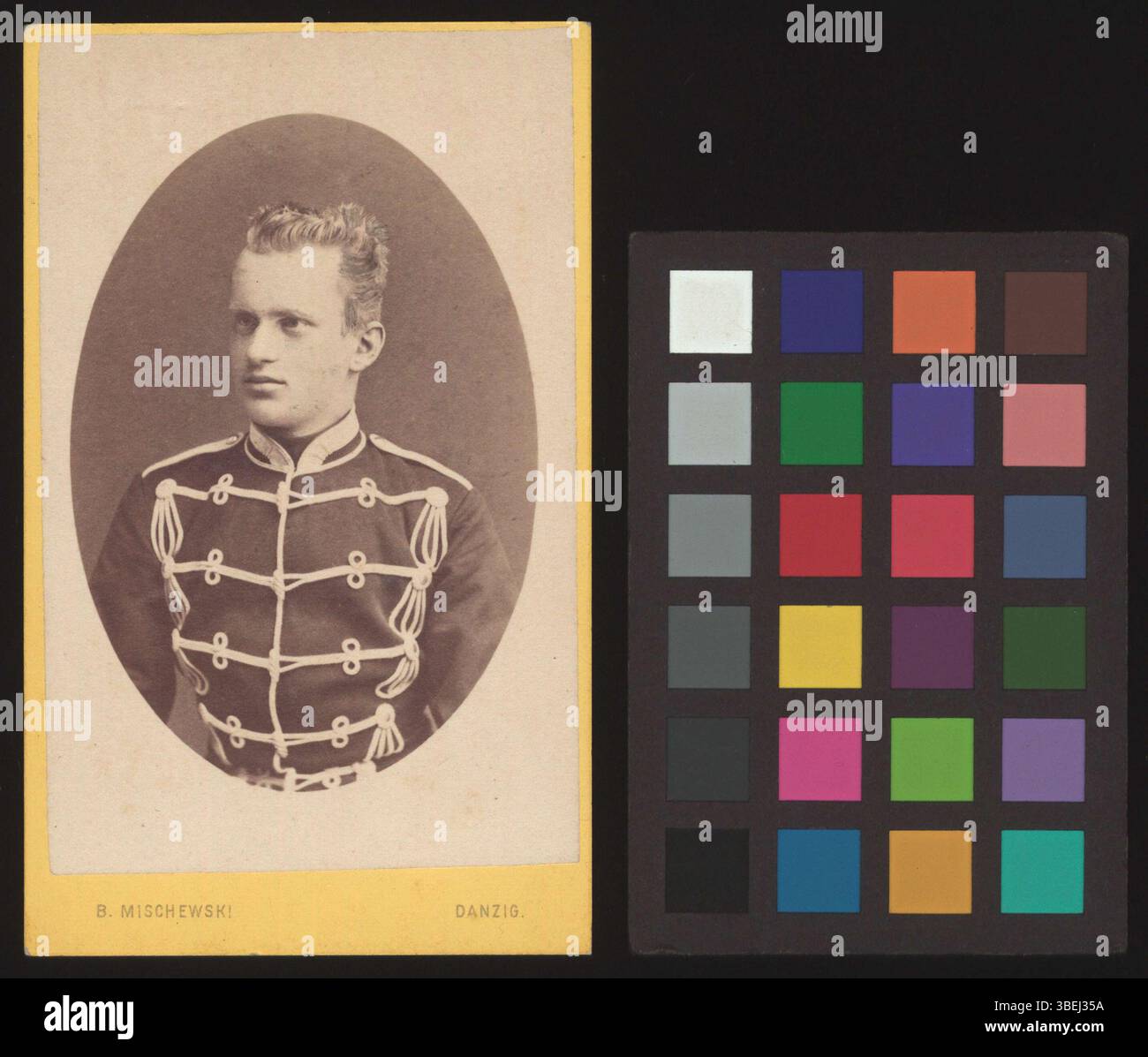 Fotografia in bianco e nero di Adolf Baumgartner, creata prima del 1877. Foto Stock