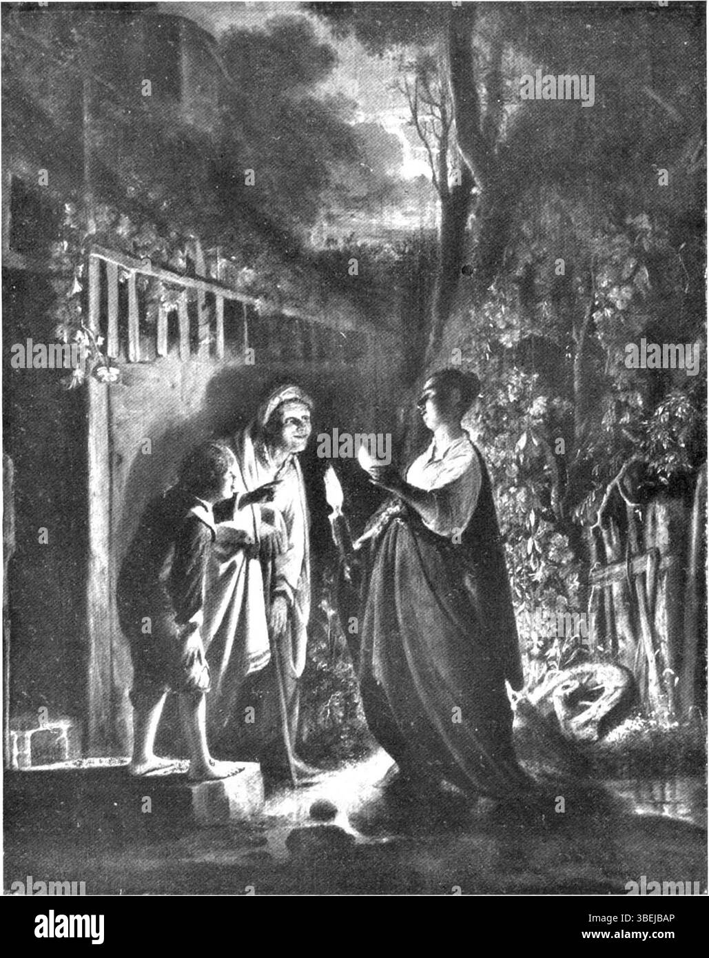 Il dipinto intitolato "il deriso di Cerere" di Antoni de Grebber, creato intorno al 1941, raffigura la figura mitologica che Cerere viene derisa, nello stile dell'arte olandese del secolo d'oro. Foto Stock