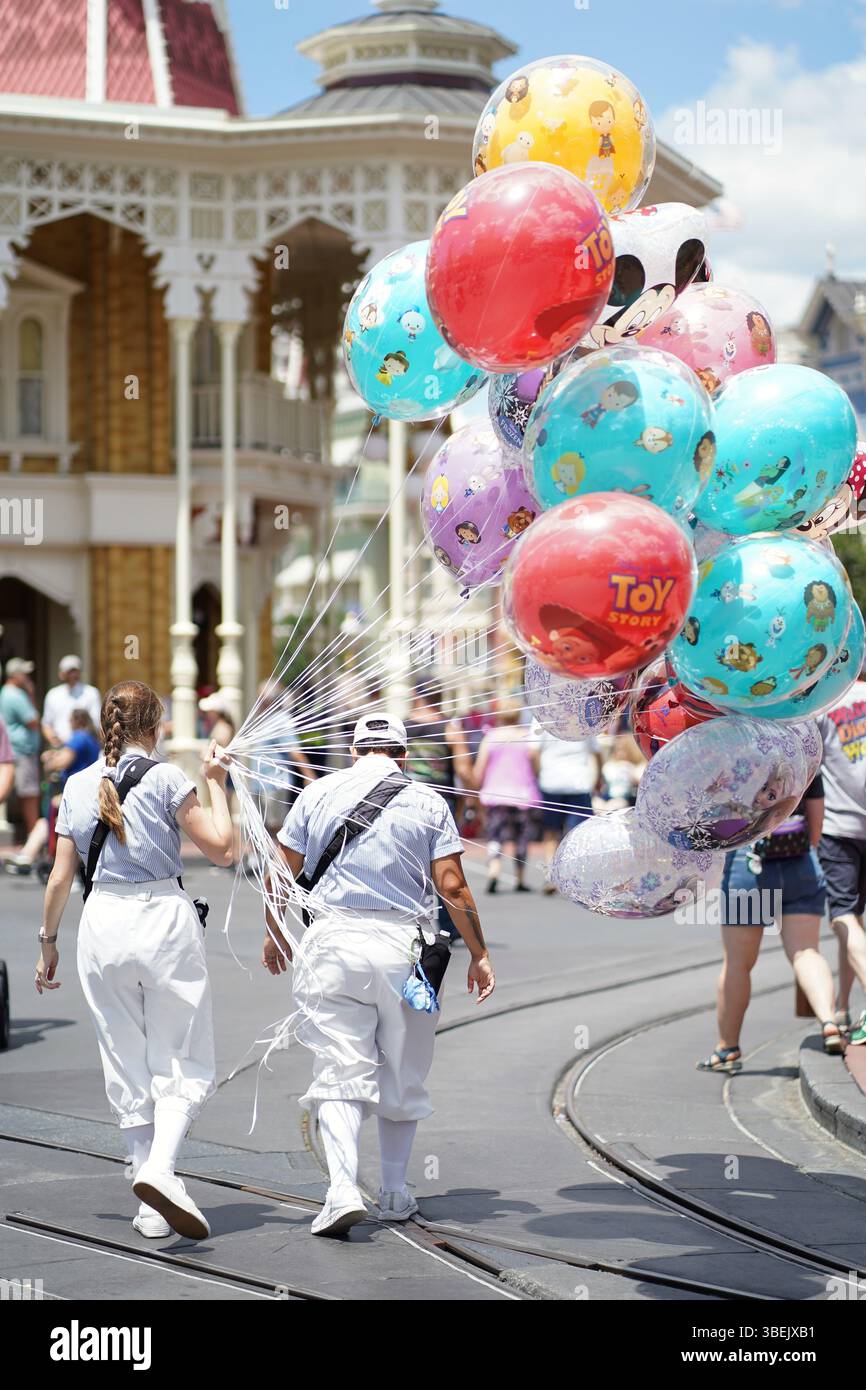Mongolfiere Walt Disney World Foto Stock