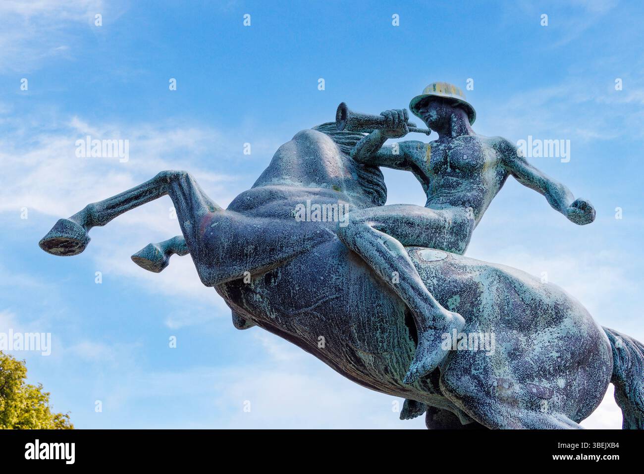 Monumento dei 2° ussari (Tansilvani), Budapest, Ungheria Foto Stock