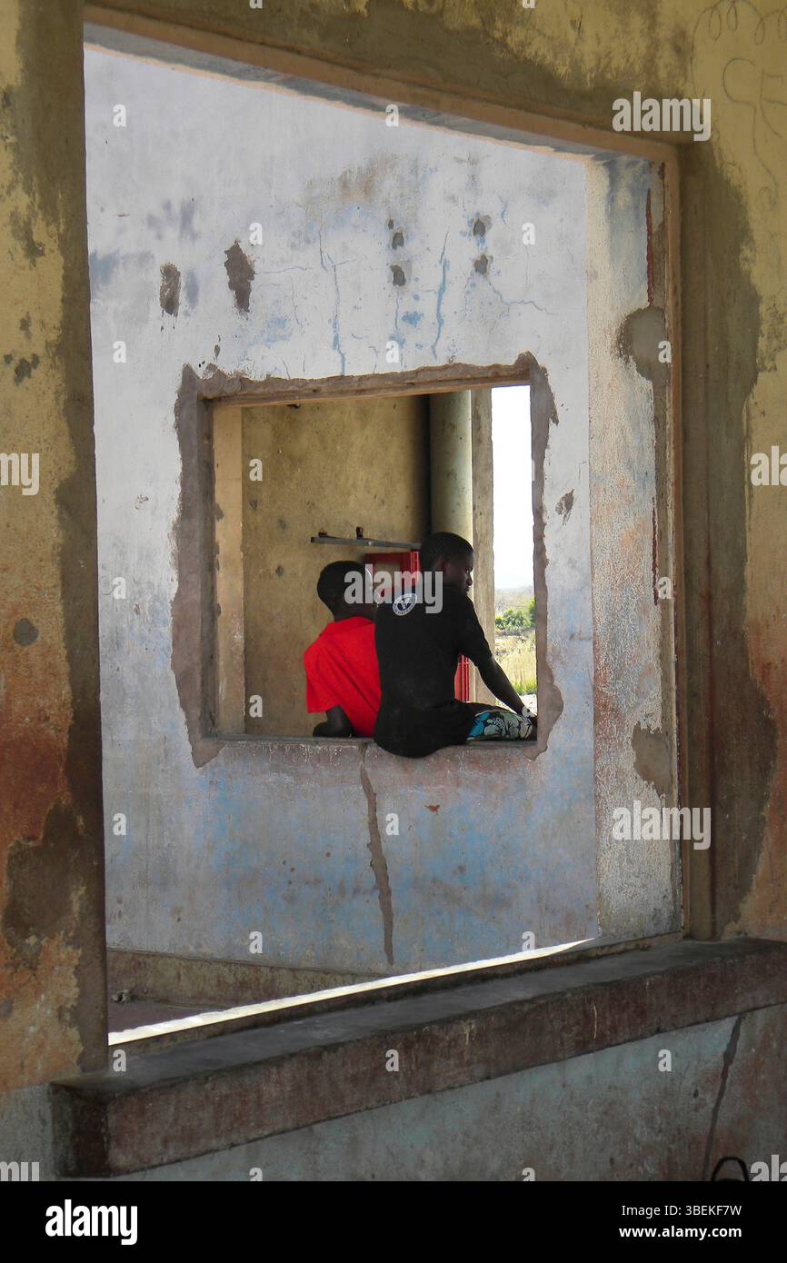 Vita quotidiana. Espinhera. Angola. Foto Stock