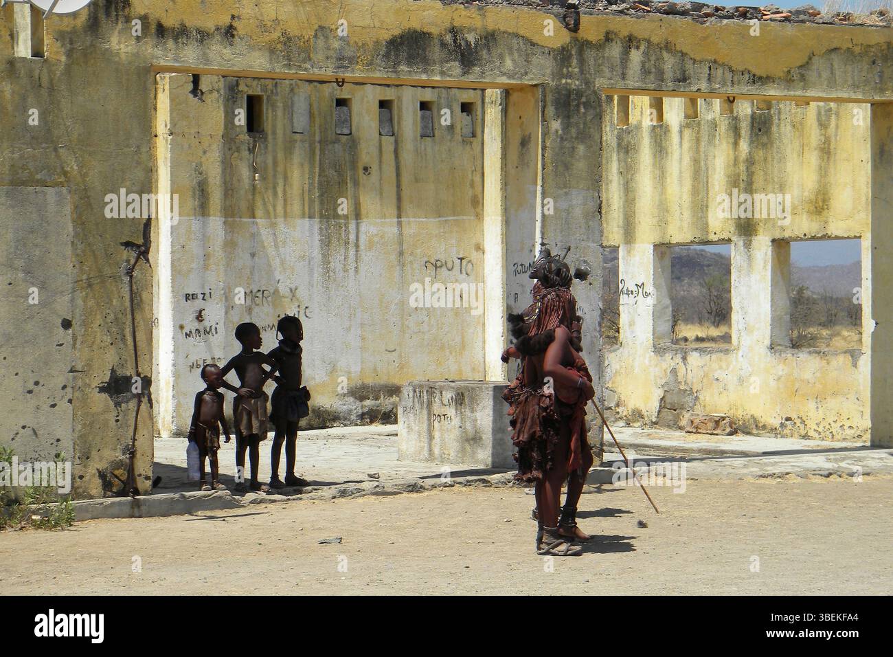 Vita quotidiana. Espinhera. Angola. Foto Stock