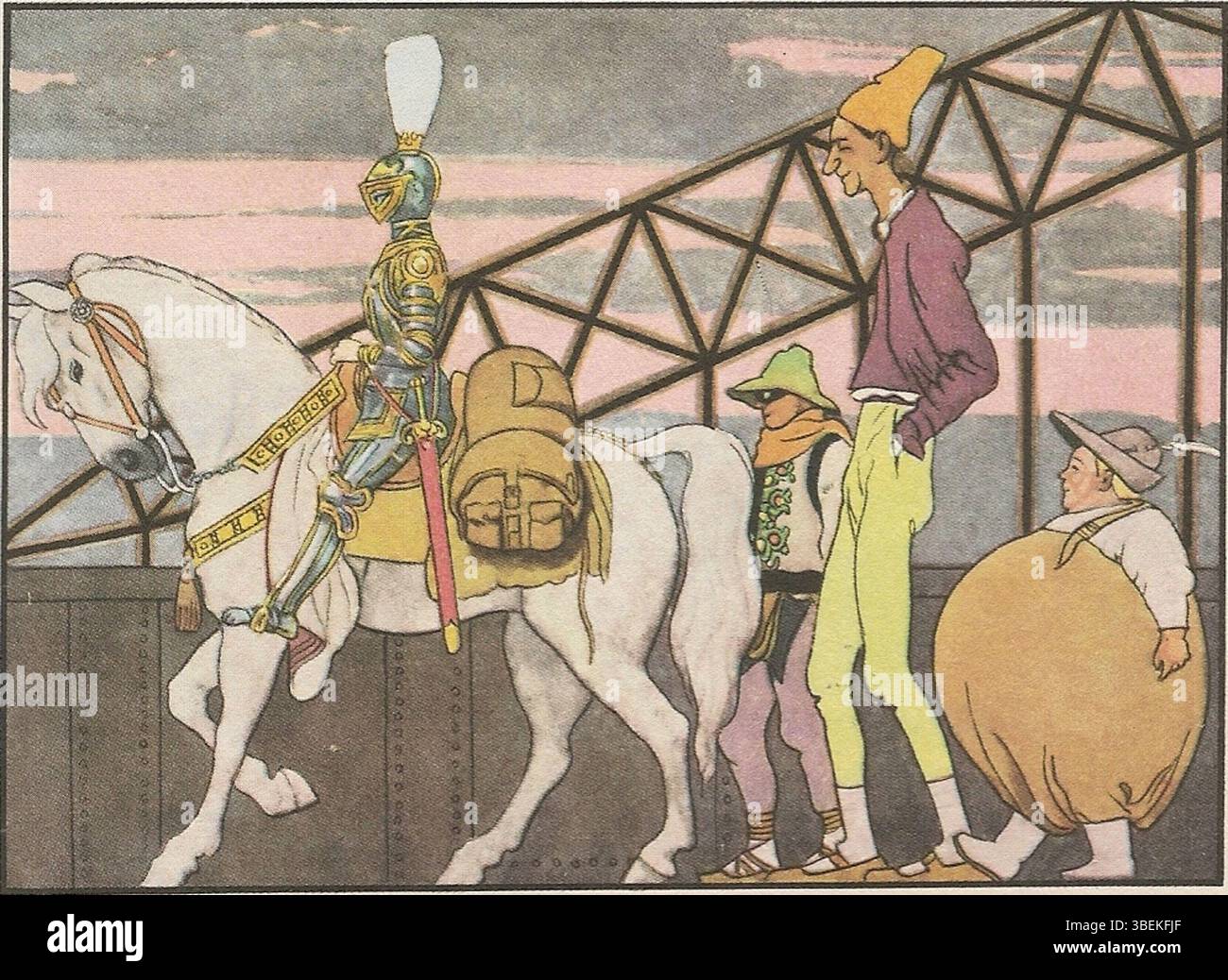 Illustrazione di Artur Scheiner per 'Zlatovláska' di K.J. Erben, scansionata nel 1974 da un'edizione 1925-1926, mostrata a pagina 81. Foto Stock