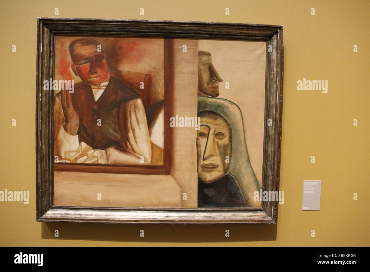 Una mostra al Museo di Belle Arti (MSK) di Gand con le opere dell'espressionista belga Constant Permeke (1886-1952), noto per le sue potenti raffigurazioni della vita rurale e della figura umana. Foto Stock