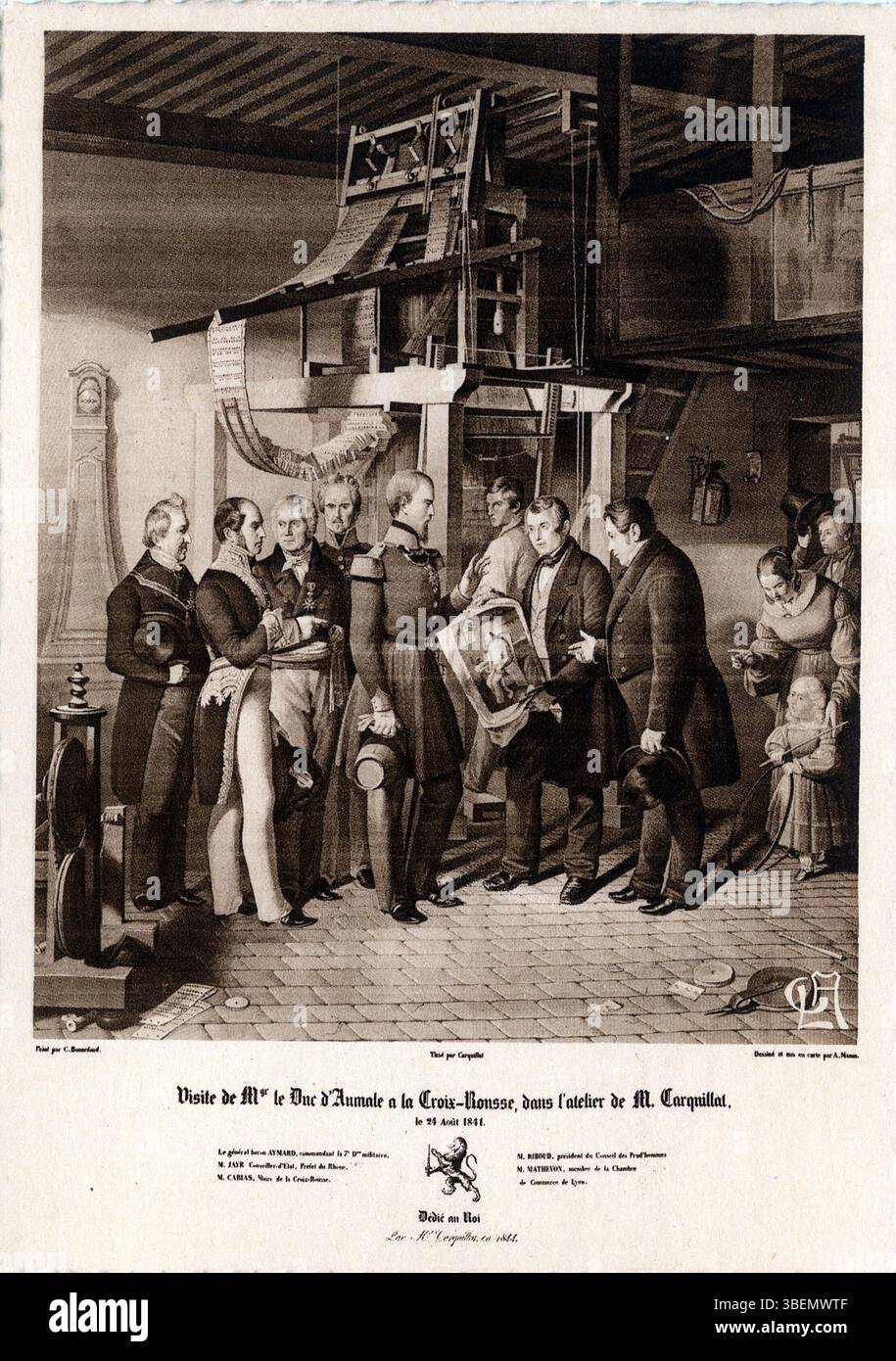 Chambre de Commerce de Lyon; Musée historique des Tissus - Palais du Commerce. Foto Stock