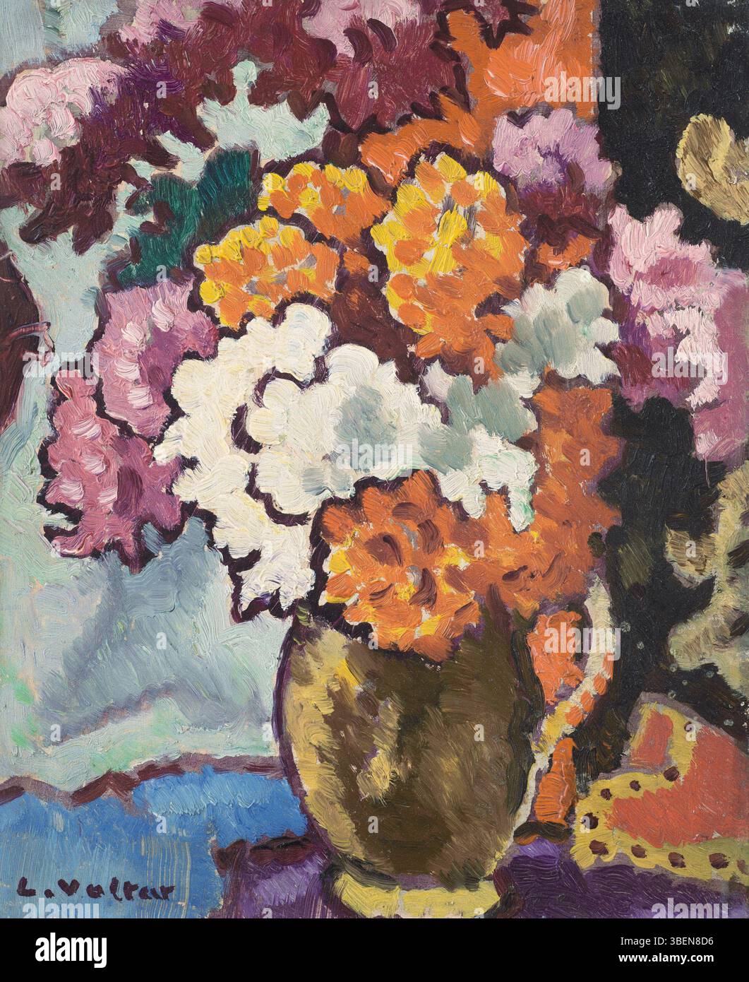 Bouquet de fleurs* di Louis Valtat (1869-1952) raffigura una