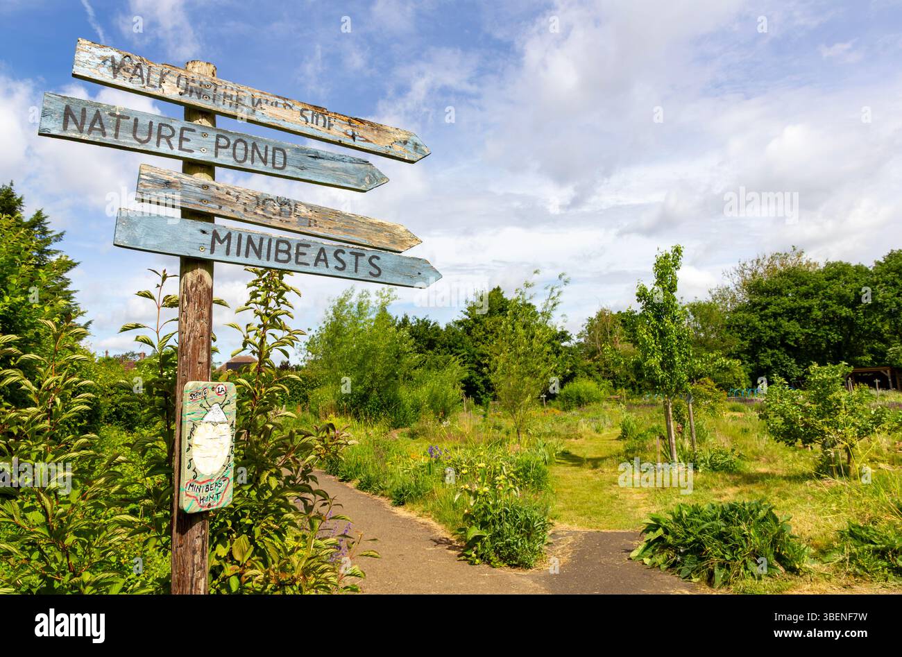 Nightingale Garden Nightingale Park Cambridge Foto Stock