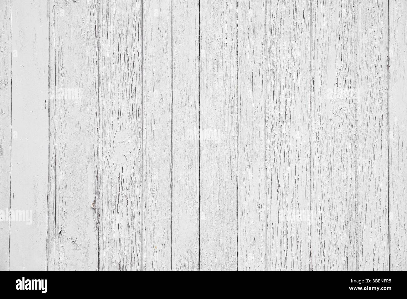 Struttura in legno verniciata di bianco Foto Stock
