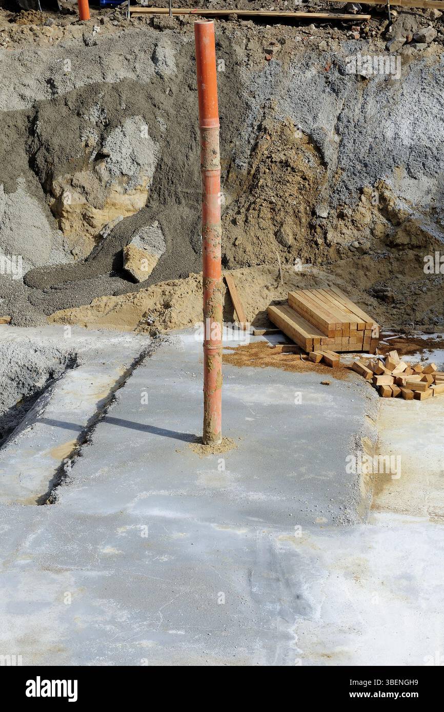 personale edile, appuntamenti, rubble, vecchio, affari, investimenti, approvvigionamento idrico, Foto Stock