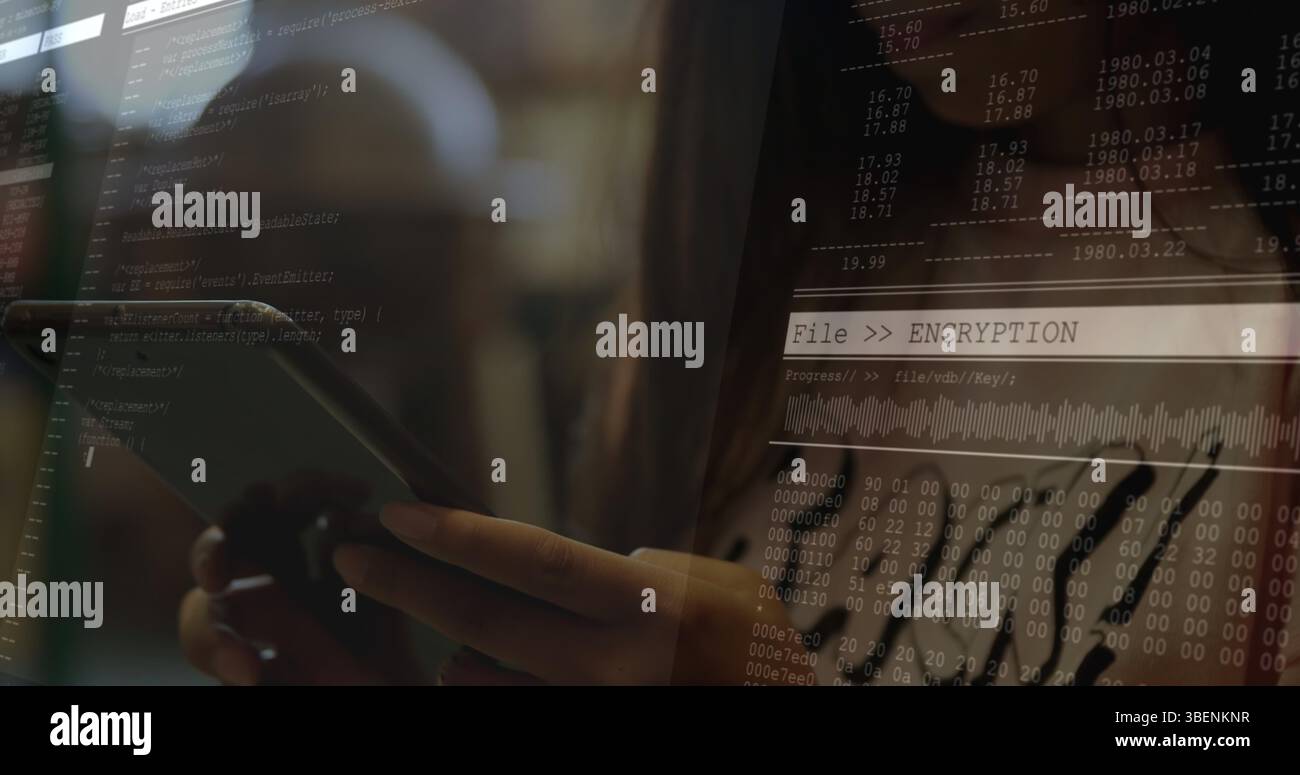 Un medico donna guarda al concetto di covid-Outbreak Foto Stock