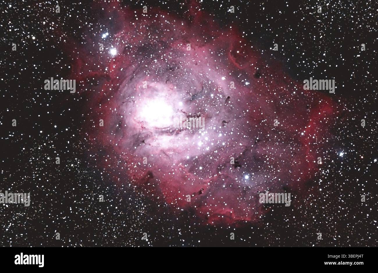 M 8 nebulosa laguna NGC 6523 Foto Stock