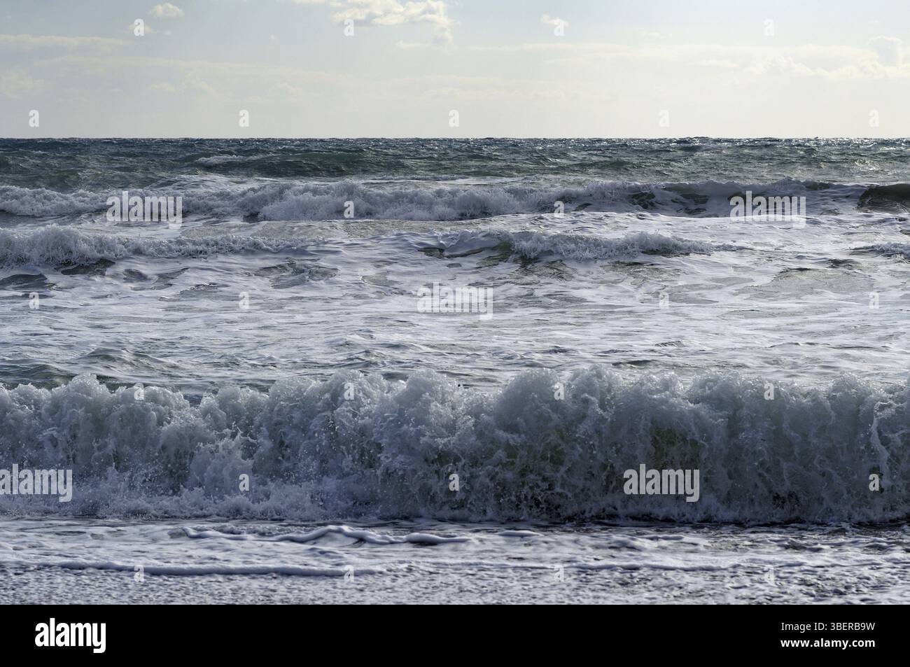Forza naturale del mare Foto Stock