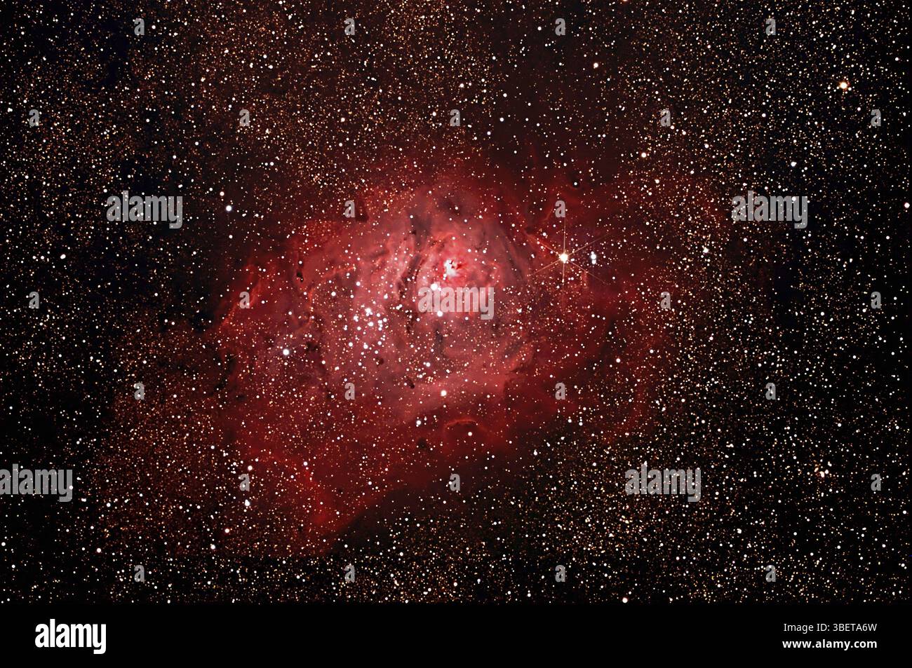 Nebulosa Lagoon - M 8 o NGC 6523 (Messier 8 o NGC 6523) Foto Stock