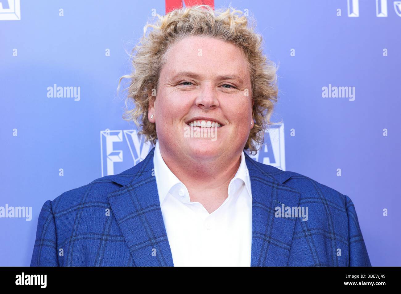 West Hollywood, Stati Uniti. 29 maggio 2025. WEST HOLLYWOOD, LOS ANGELES, CALIFORNIA, USA - MAGGIO 29: Scrittrice, comica e attrice americana Fortune Feimster arriva a Netflix Is A Joke presenta: FYSEE LA Comedy Night ATAS (Academy of Television Arts and Sciences) Emmy FYC (for Your Consideration) evento tenuto al Comedy Store il 29 maggio 2025 a West Hollywood, Los Angeles, California, Stati Uniti. (Foto di Xavier Collin/Image Press Agency) credito: Image Press Agency/Alamy Live News Foto Stock