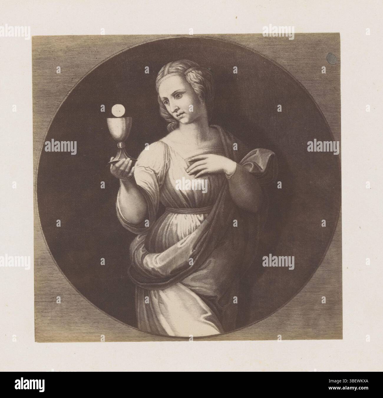 Raffaello, Fotoreproduzione di un'incisione alla fede di Raffaello in Vaticano, fotografia, fotografia, riproduzione, pagina, foto, libri fotografici illustrati, altezza 135 mm, larghezza 136 mm, fotografo, 1863 - 1868, carta fotografica, carta fotografica, stampa di album, stampa di albumina, concetto di lavoro, da stampare dal, 1483-04-07 - 1520-04-07 Foto Stock