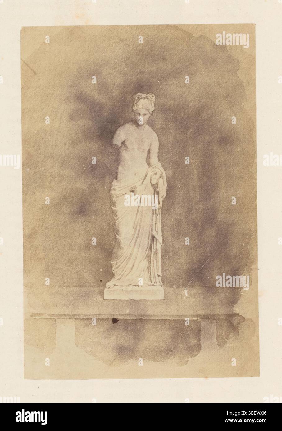 Fotoreproduzione di un dipinto che rappresenta una scultura di Venere, fotografia, fotografia, riproduzione, pagina, foto, libri fotografici illustrati, altezza 151 mm, larghezza 98 mm, fotografo, 1863 - 1873, carta fotografica, carta fotografica, stampa di album, stampa di albumina Foto Stock