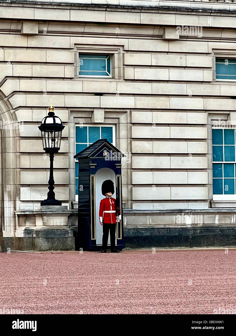Guardia reale, Buckingham Palace - Immagine stock catturata con smartphone