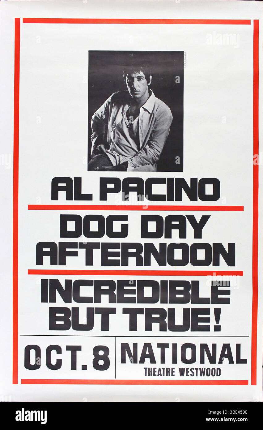 GIORNO DEL CANE POMERIGGIO - poster originale del film Foto Stock