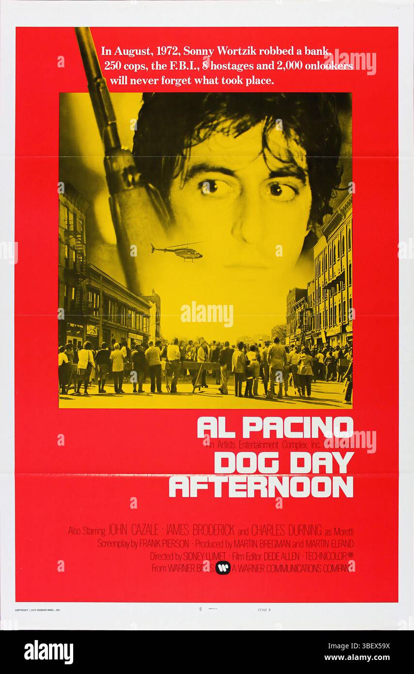 GIORNO DEL CANE POMERIGGIO - poster originale del film Foto Stock
